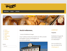 Tablet Screenshot of hauger.ch